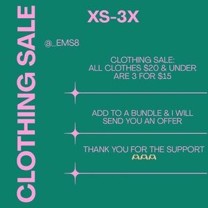 Green and Pink Clothing Sale Poster